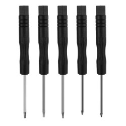 Trusa surubelnite pentru reparatie si demontat, telefoane, electronice si altele, 5 in 1, culoare neagra